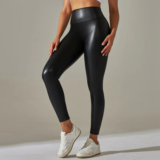 Leather Yoga Leggings